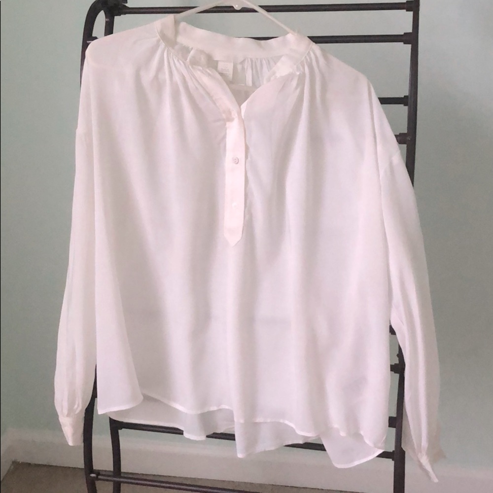Classic off-white blouse